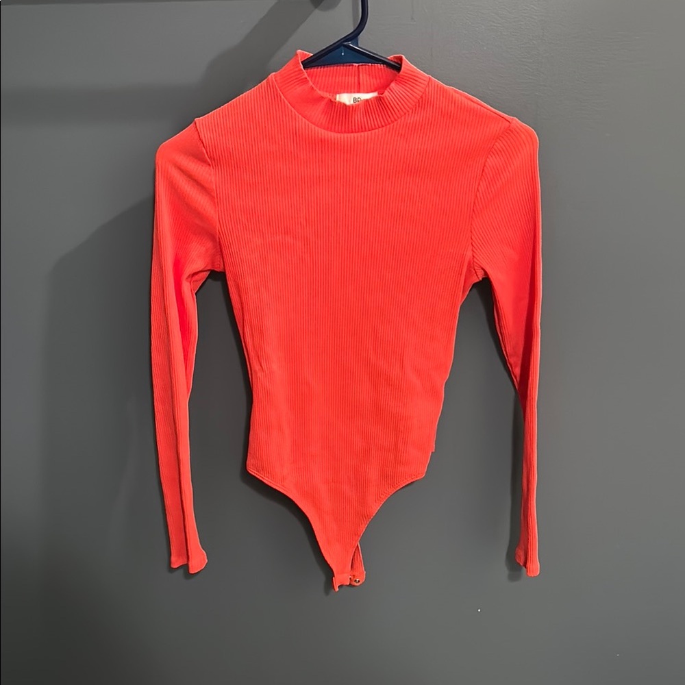 BP Red Ribbed Top